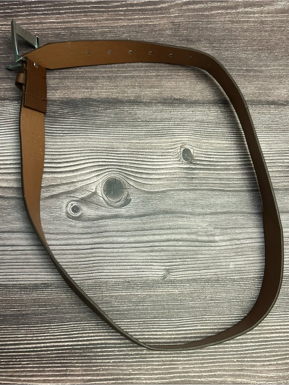 Classic Brown Boys Medium Belt - Minimal Silver Buckle